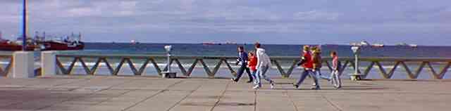 Visores en la Rambla de Puerto Madryn